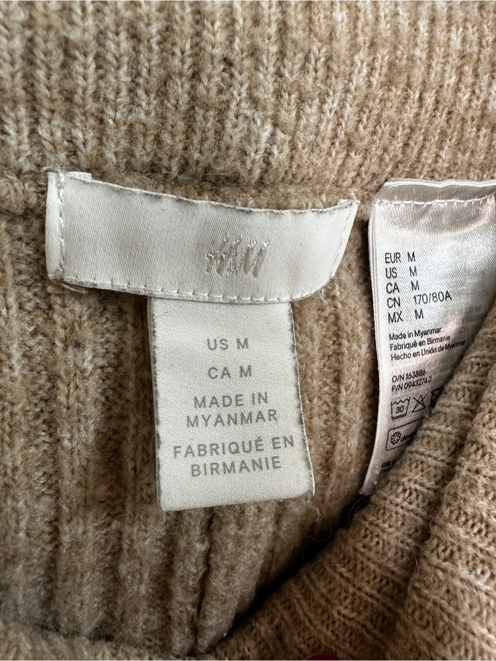 H&M Ribbed Knit Wide-Leg Lounge Pants - Picture 3 of 6